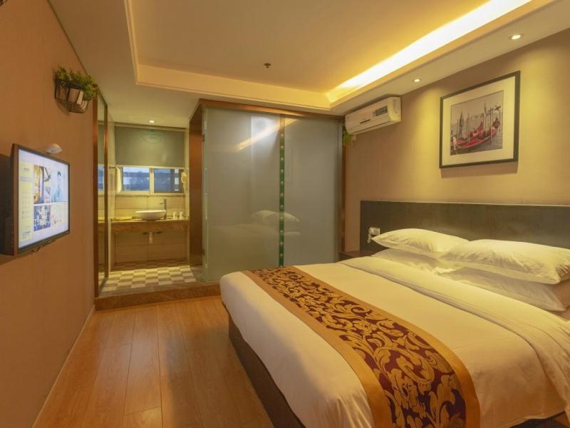 Greentree Inn Zhejiang Huzhou South Street Chaoyin Bridge Business Hotel Eksteriør billede